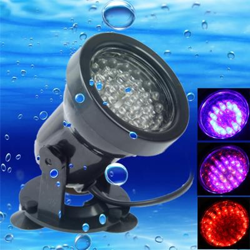 36 LED Aquarium Spotlight Waterproof Colorful Fish Tank Light For Underwater Ambience 0