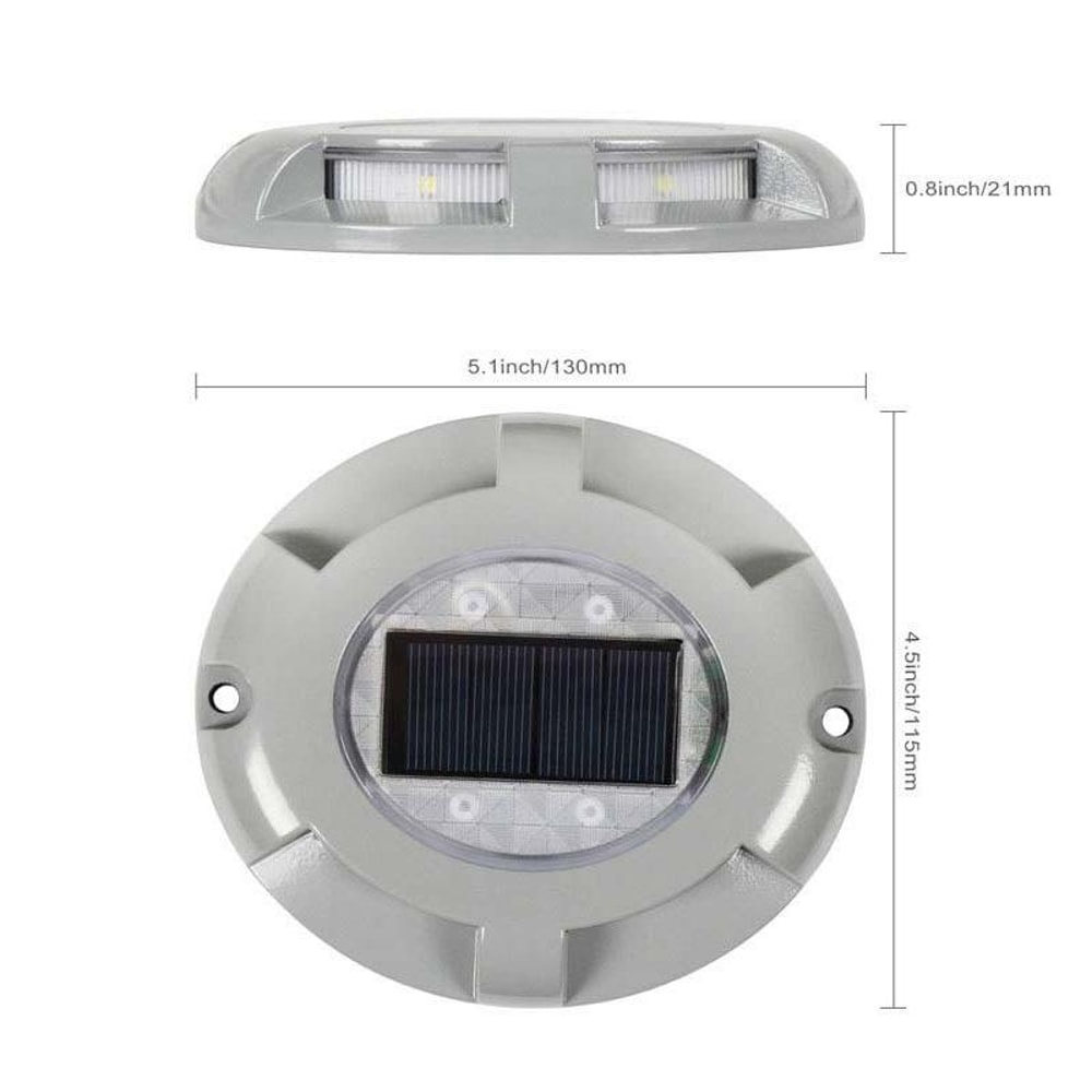 SolarGlow IP68 Solar Ground Lights For Garden Paths And Driveways 2