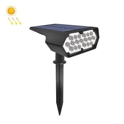 19 led solar garden spotlight ip65 waterproof outdoor landscape wall light