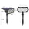 19 LED Solar Garden Spotlight IP65 Waterproof Outdoor Landscape Wall Light