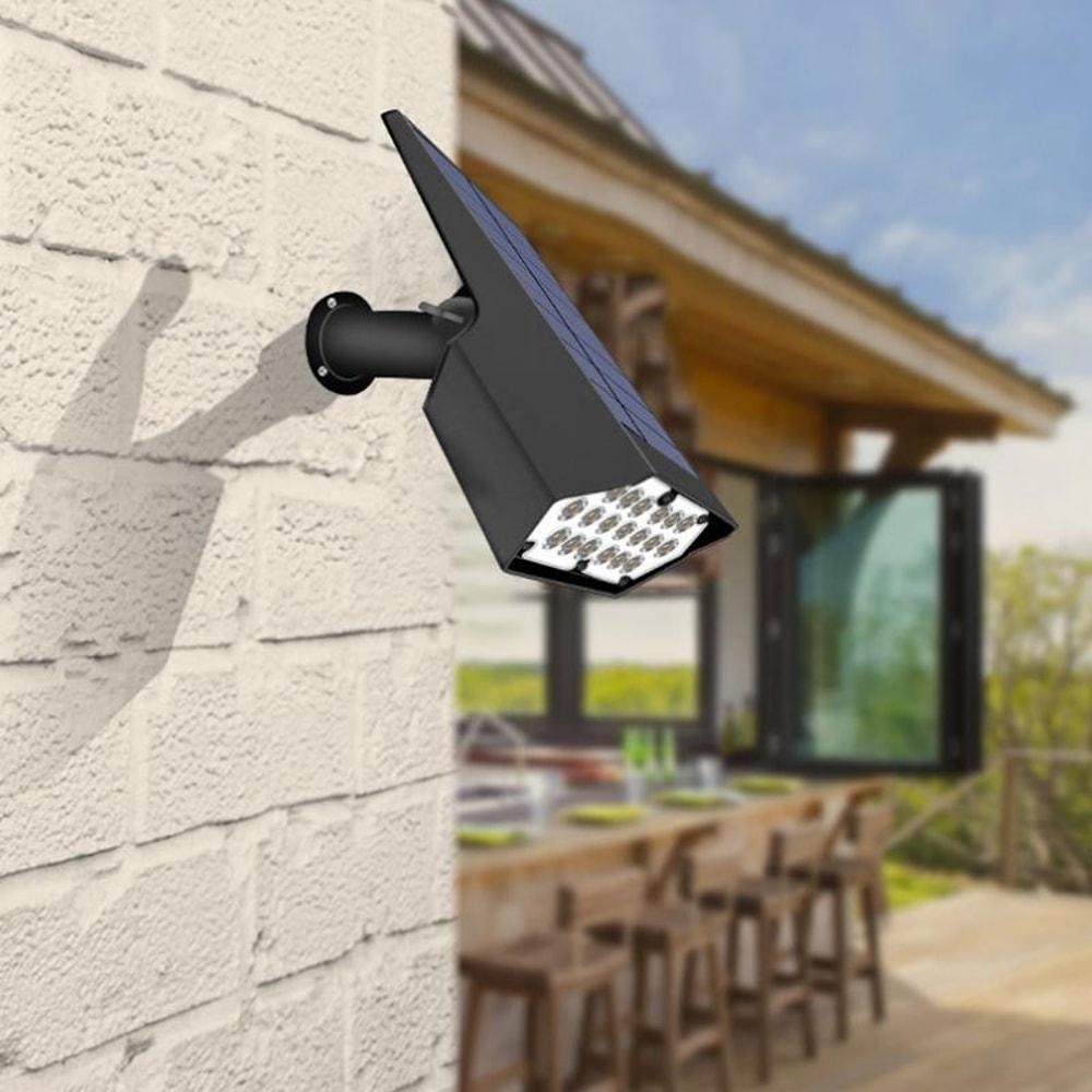 19 LED Solar Garden Spotlight IP65 Waterproof Outdoor Landscape Wall Light