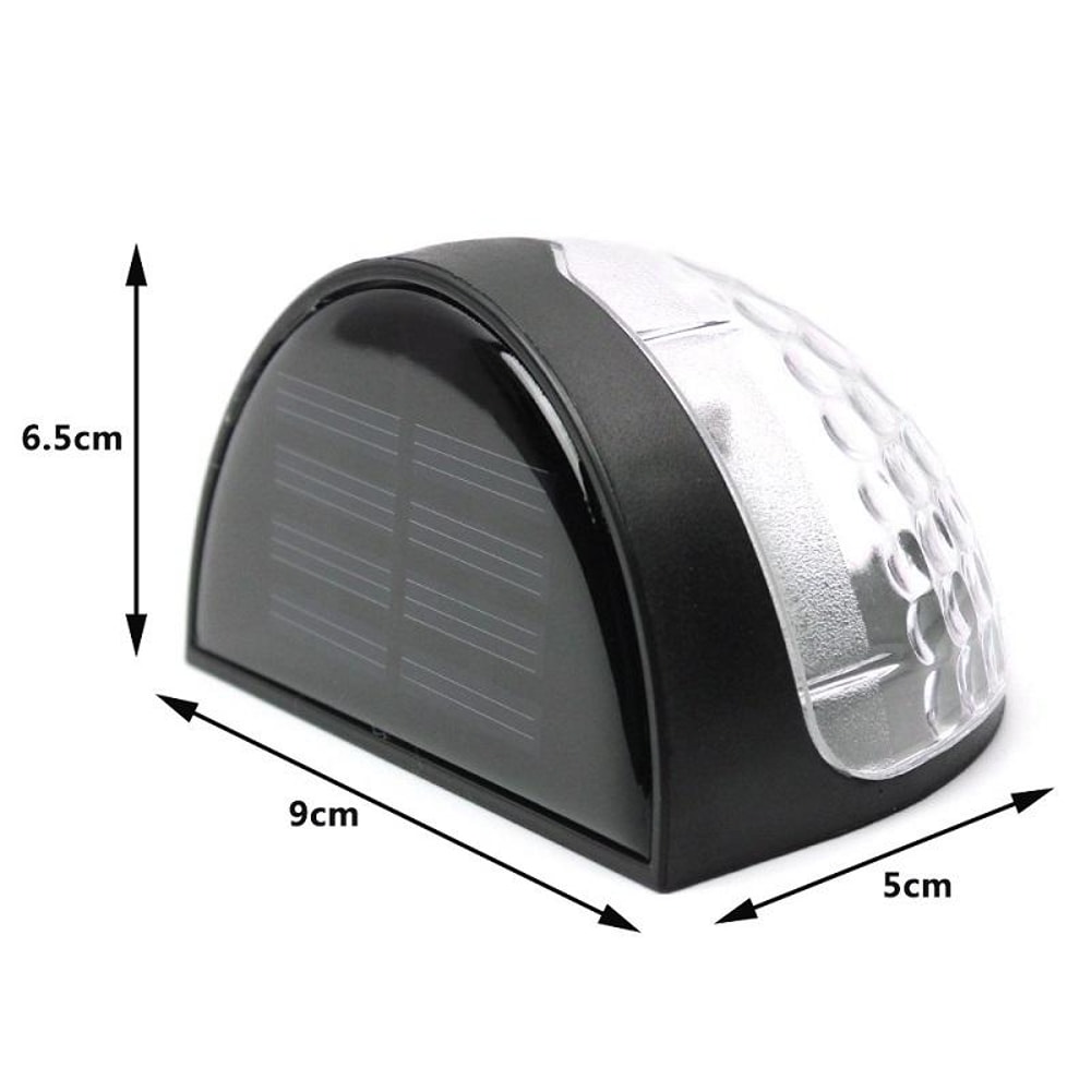 Solar Wall Lights Outdoor 2 Pack Waterproof LED Solar Fence Lights For Garden Patio 4