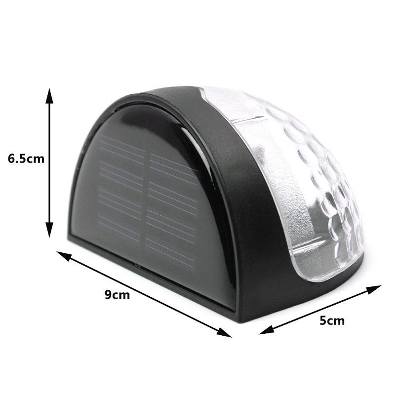 Solar Wall Lights Outdoor 2 Pack Waterproof LED Solar Fence Lights For Garden Patio 4