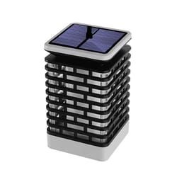 solar flame garden lantern waterproof led landscape light for patio pathway decor