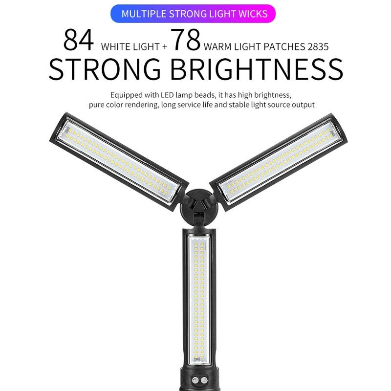 D37 LED Work Light Foldable Rechargeable Magnetic Auto Repair Lamp 5
