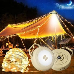 lumatrail led camping string lights rechargeable tent lantern