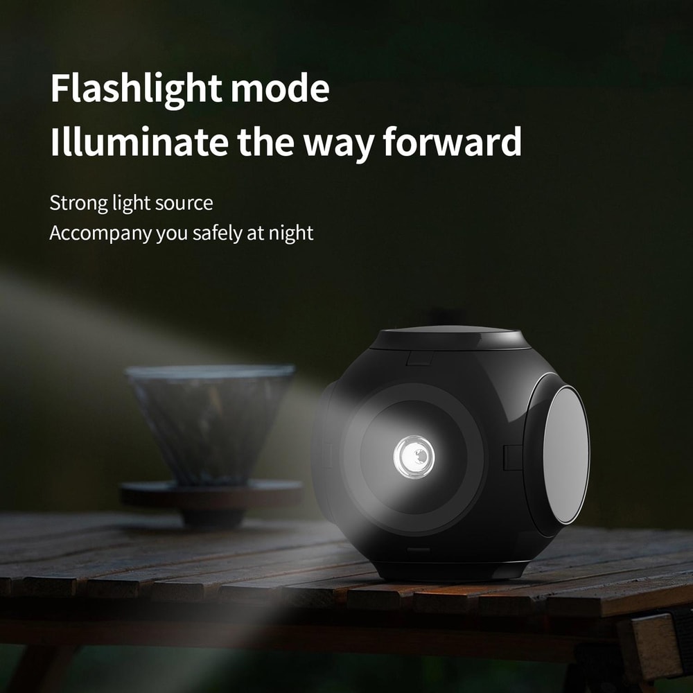 Portable Camping Lantern Flashlight With 10000mAh Power Bank And Foldable Ambient Light 6