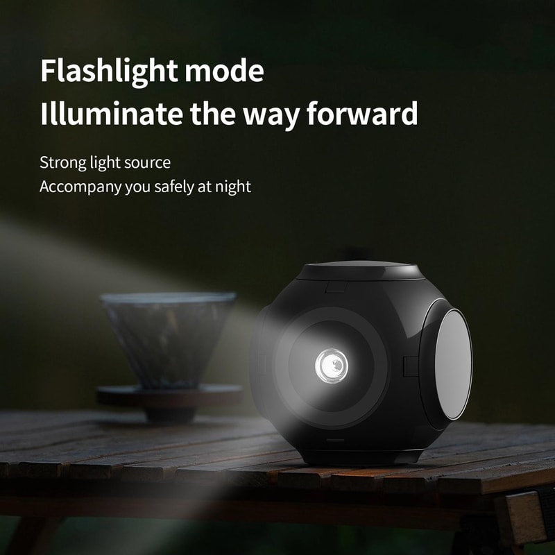 Portable Camping Lantern Flashlight With 10000mAh Power Bank And Foldable Ambient Light 6
