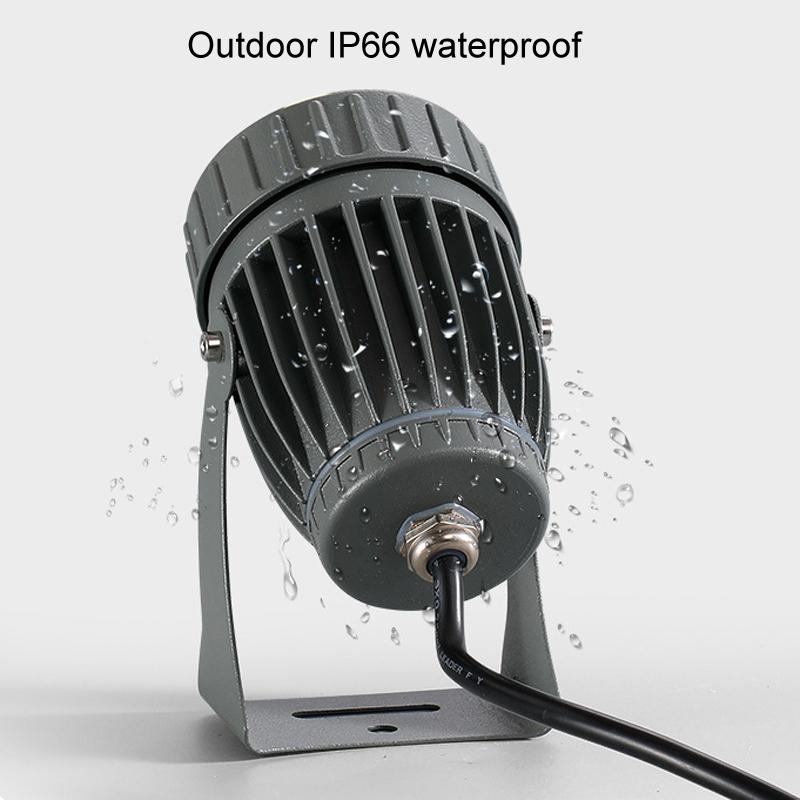 10W LED Outdoor Spotlight IP66 Waterproof Wall Landscape Beam Light 9