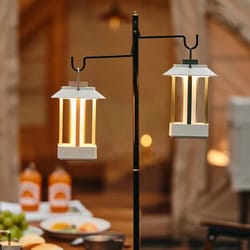 rechargeable camping lantern vintage tent light with adjustable ambient glow