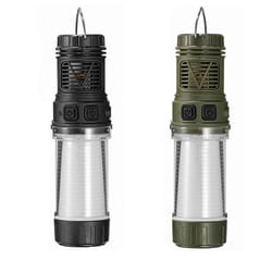3 in 1 camping light with mosquito repellent, magnetic tent lantern & rechargeable flashlight
