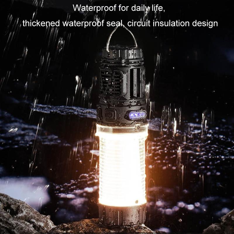 3 In 1 Camping Light With Mosquito Repellent Magnetic Tent Lantern Rechargeable Flashlight 2