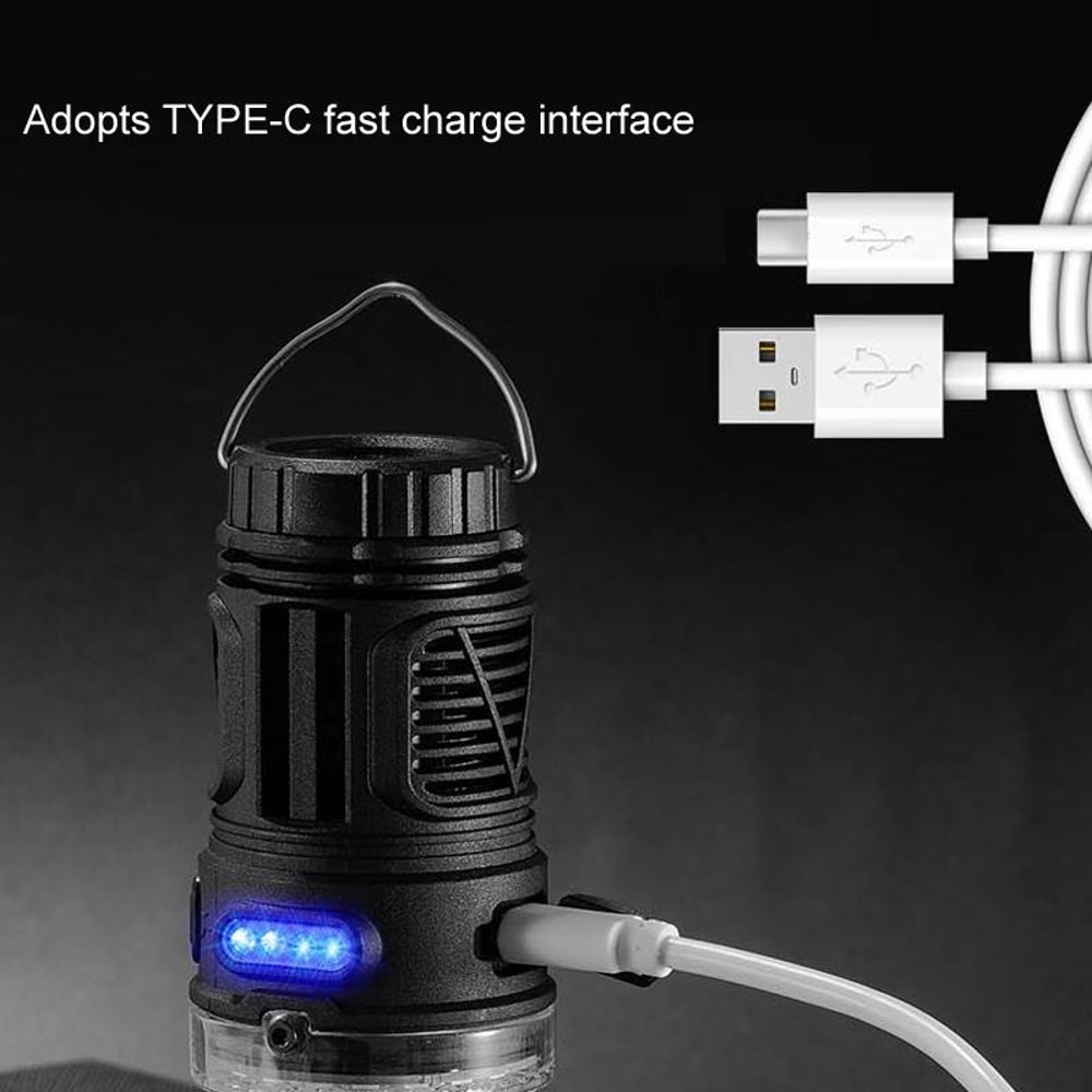 3 In 1 Camping Light With Mosquito Repellent Magnetic Tent Lantern Rechargeable Flashlight 10