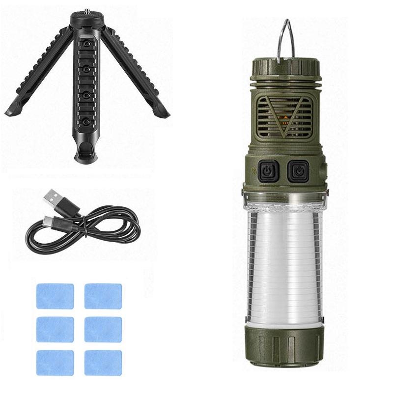 3 In 1 Camping Light With Mosquito Repellent Magnetic Tent Lantern Rechargeable Flashlight 11