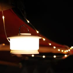 glowtrail rechargeable camping string lights with rgb tent lamp & app control