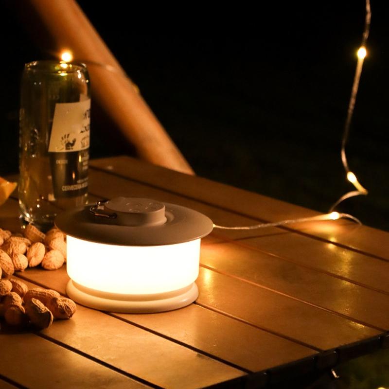 GlowTrail Rechargeable Camping String Lights With RGB Tent Lamp App Control 8