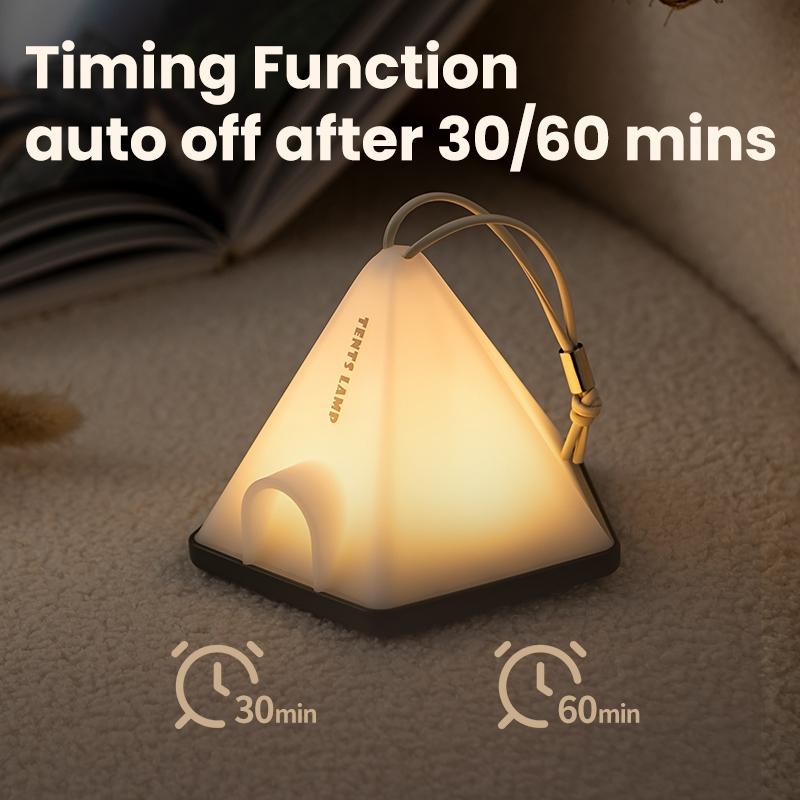 Rechargeable Camping Night Light With Timer Adjustable Warm Ambient Lighting 6