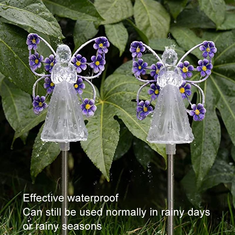 Solar Angel Garden Stake Light Waterproof Outdoor Patio Decor Lamp 6