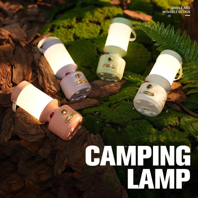 Rechargeable LED Bedside Lamp With Touch Dimming Portable Camping Ambient Light 0