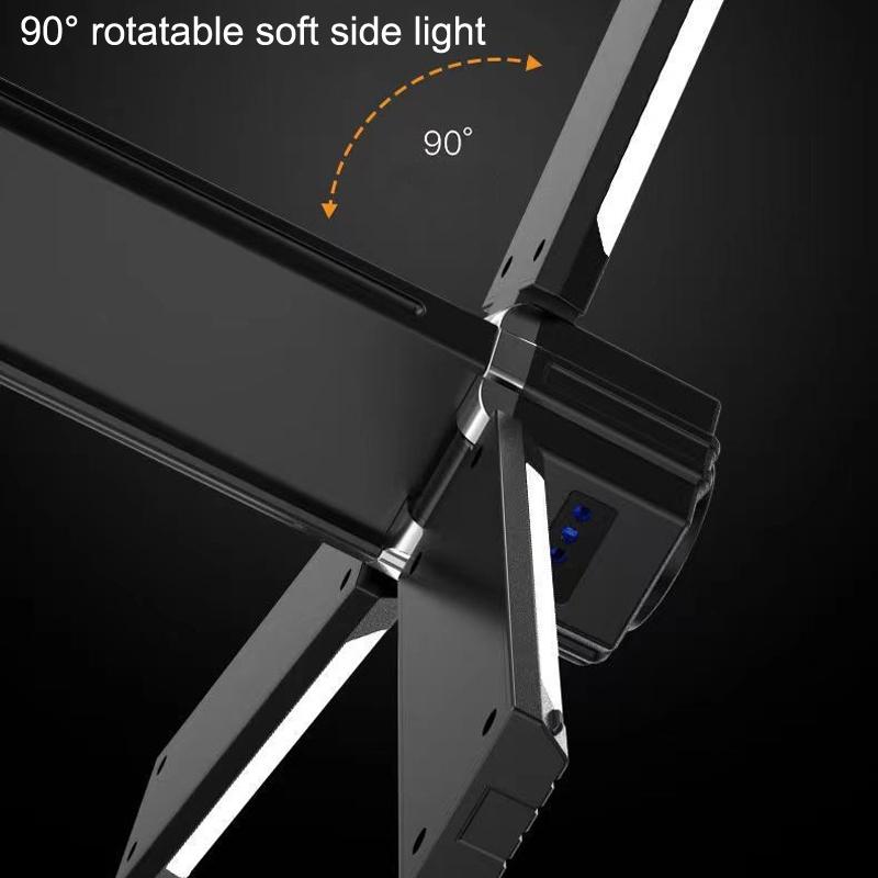 Rechargeable Camping Light With Magnetic Base Foldable Hook Portable LED Work Lamp 8
