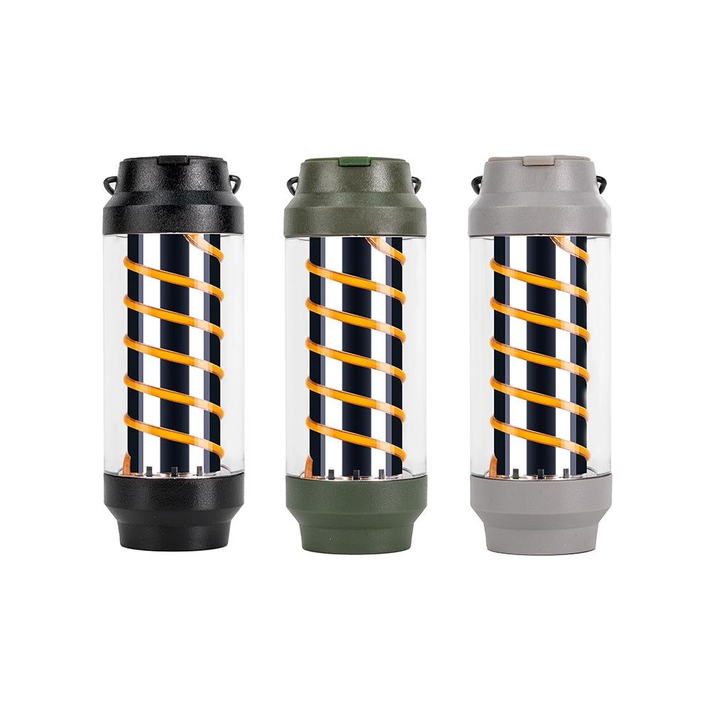 Portable Camping Lantern USB Rechargeable Waterproof Tent Light With Candle Glow Flashlight Modes 1