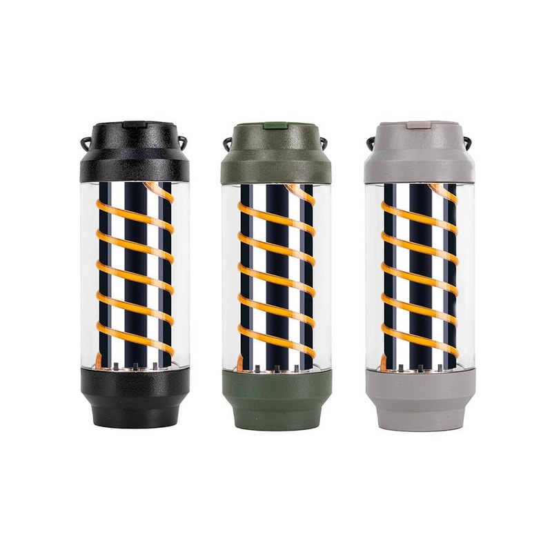 Portable Camping Lantern USB Rechargeable Waterproof Tent Light With Candle Glow Flashlight Modes 1