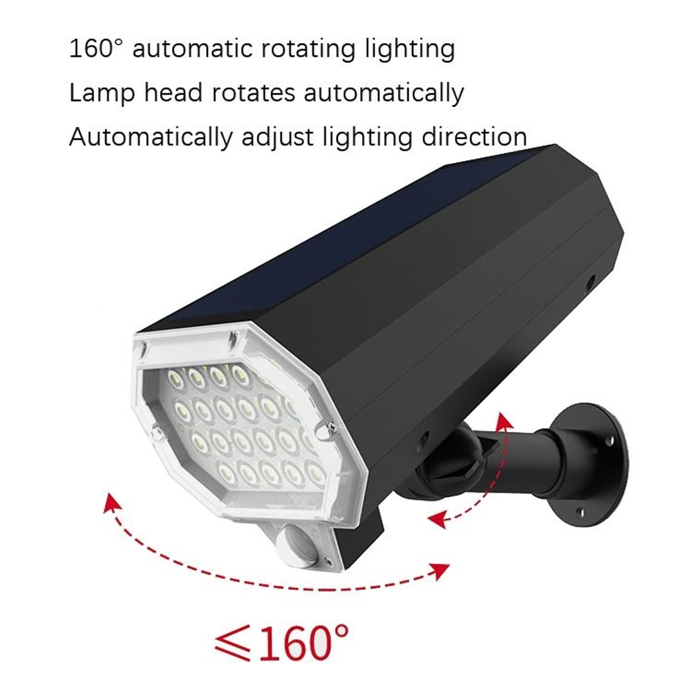 Solar Motion Sensor Light With 160 Auto Rotation IP65 Waterproof Security Design 3