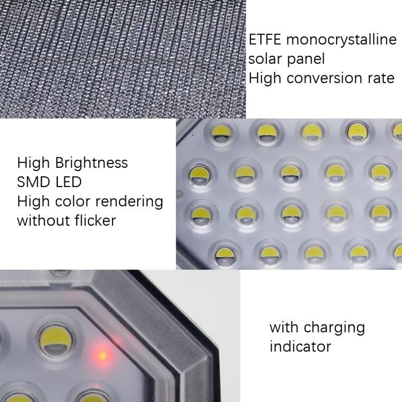 Solar Motion Sensor Light With 160 Auto Rotation IP65 Waterproof Security Design 4
