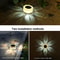 Solar Flower Pattern Wall Light For Garden Patio And Outdoor Landscape Decor 3