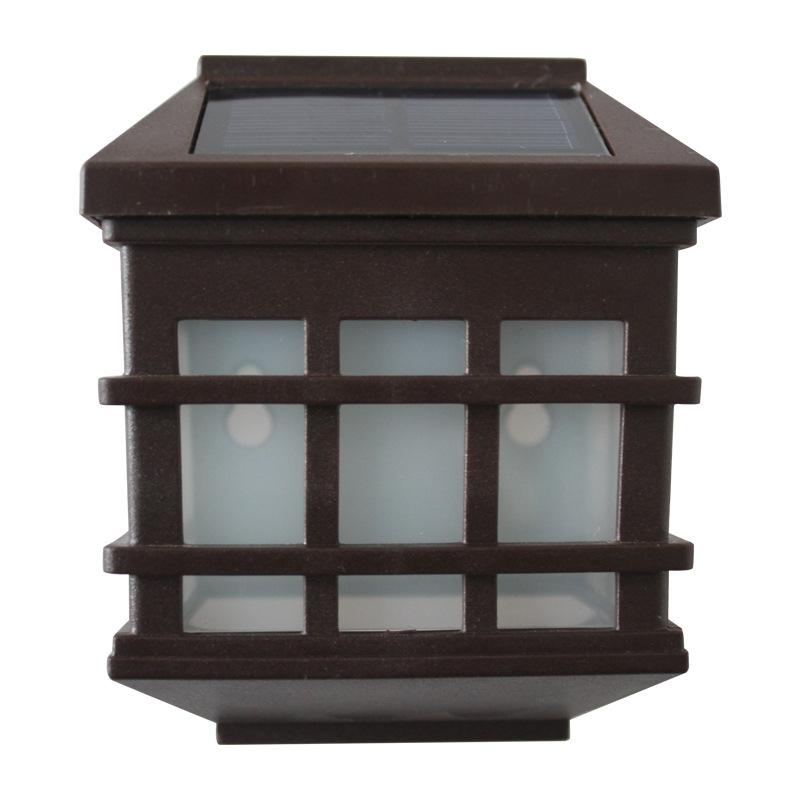 Solar LED Wall Light Outdoor Waterproof Garden Fence Lamp With Auto Dusk To Dawn Sensor 2