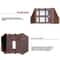 Solar LED Wall Light Outdoor Waterproof Garden Fence Lamp With Auto Dusk To Dawn Sensor 4