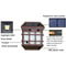Solar LED Wall Light Outdoor Waterproof Garden Fence Lamp With Auto Dusk To Dawn Sensor 5