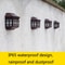 Solar LED Wall Light Outdoor Waterproof Garden Fence Lamp With Auto Dusk To Dawn Sensor 7