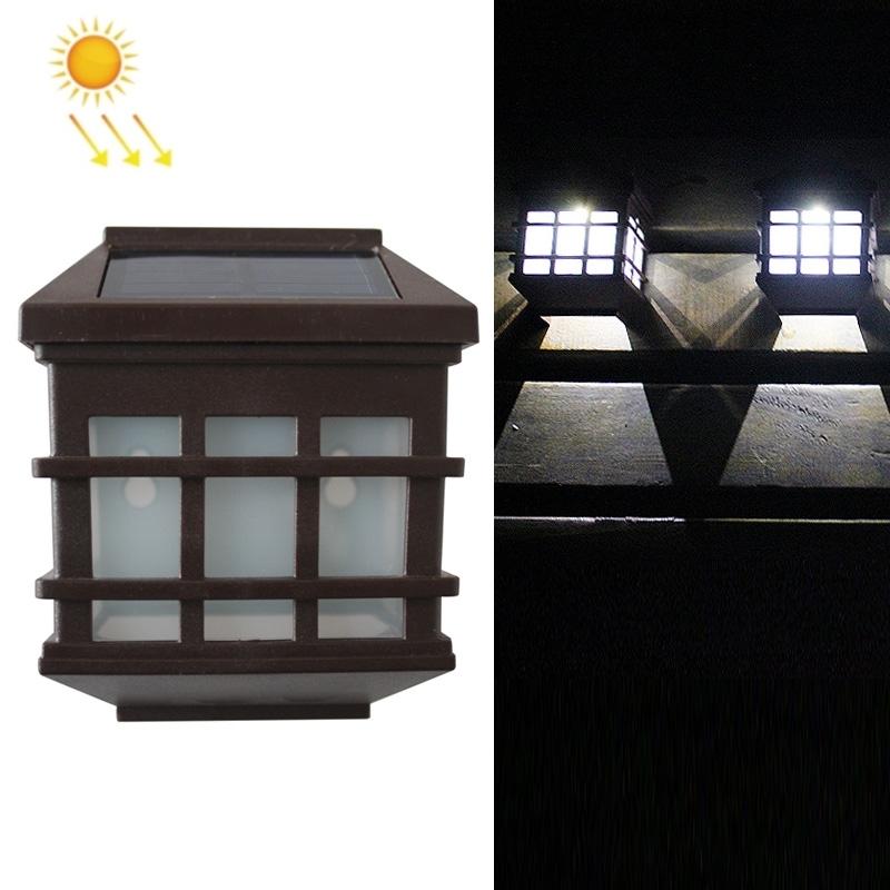Solar LED Wall Light Outdoor Waterproof Garden Fence Lamp With Auto Dusk To Dawn Sensor 6