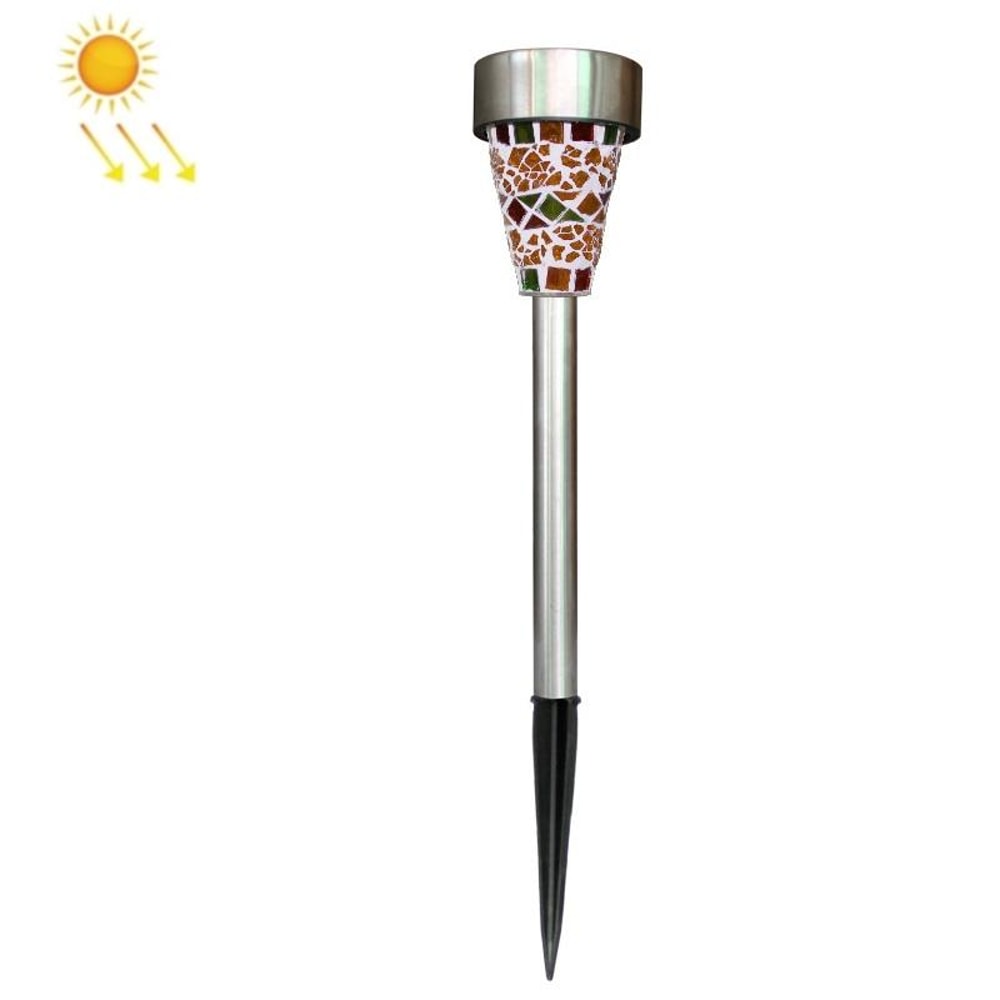 Solar Mosaic Garden Wall Lights IP65 Waterproof LED Pathway Decor 7