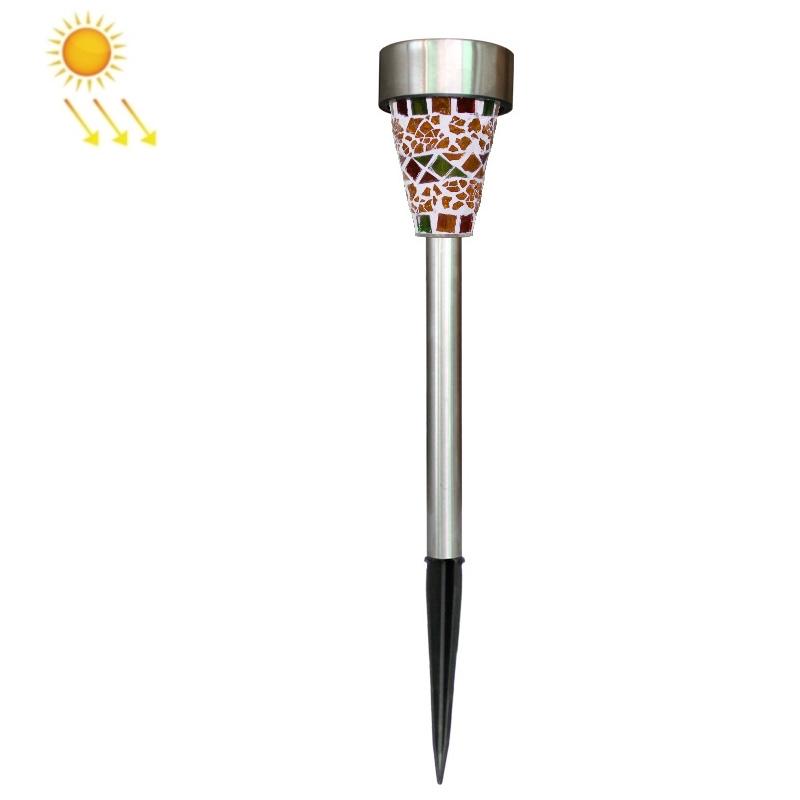 Solar Mosaic Garden Wall Lights IP65 Waterproof LED Pathway Decor 7