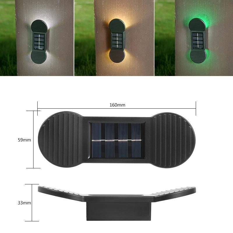 SolarGlow IP65 Solar Garden Lights Outdoor Waterproof LED Wall Lamp For Patio Steps Yard 2