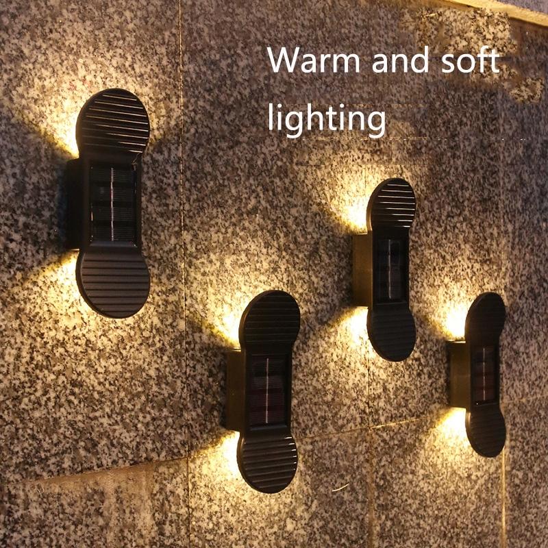 SolarGlow IP65 Solar Garden Lights Outdoor Waterproof LED Wall Lamp For Patio Steps Yard 8