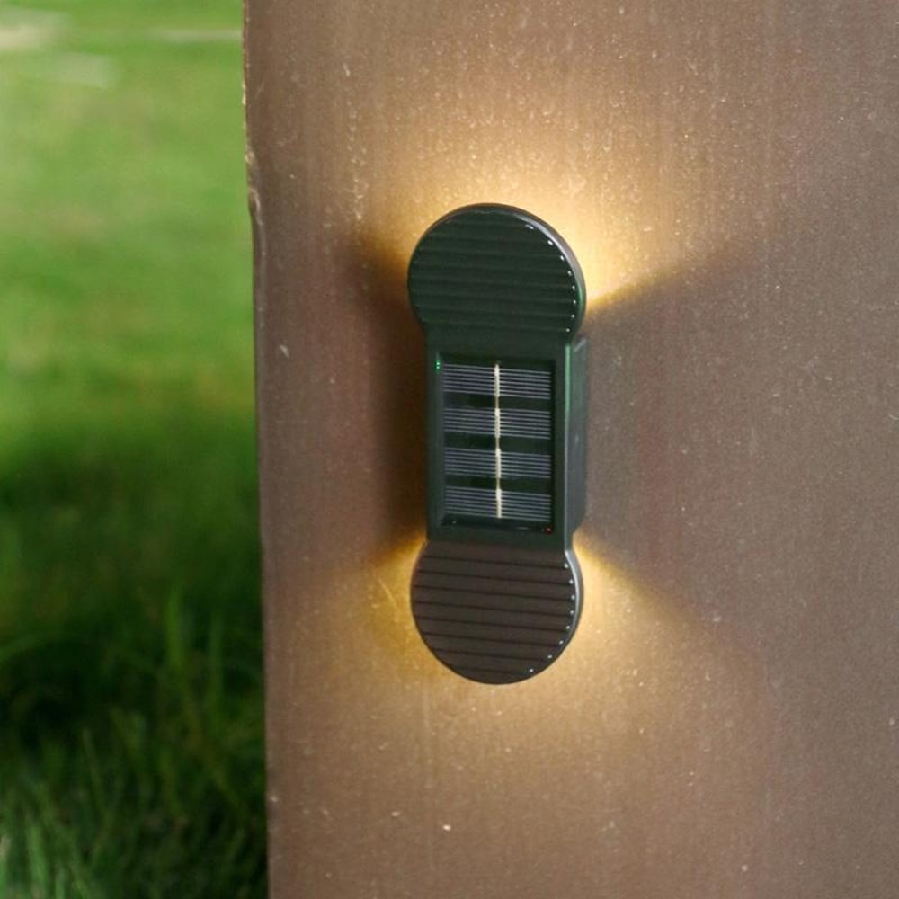 SolarGlow IP65 Solar Garden Lights Outdoor Waterproof LED Wall Lamp For Patio Steps Yard 3