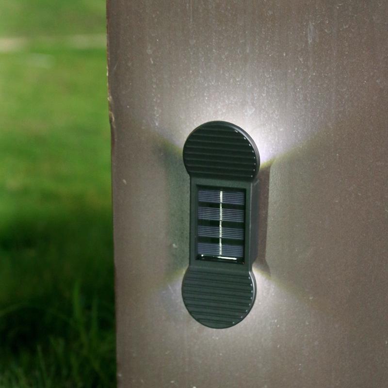 SolarGlow IP65 Solar Garden Lights Outdoor Waterproof LED Wall Lamp For Patio Steps Yard 6