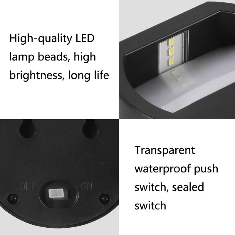 SolarGlow IP65 Solar Stair Lights Outdoor LED Wall Lamp For Garden Paths Steps 1