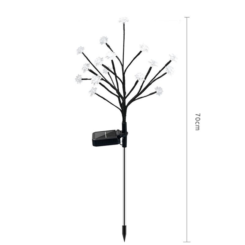 Solar Lotus Garden Lights With 16 LED Branch Stakes For Pathway And Lawn Decor 4