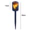 Solar Lotus Branch Garden Lights With Flickering Flame Effect For Outdoor Pathway Decor 3