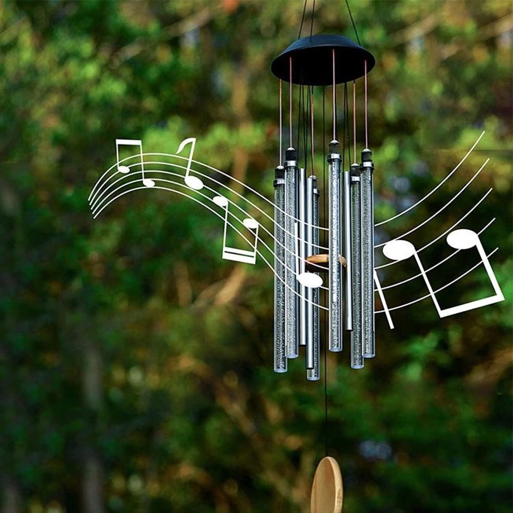 Solar Color Changing Wind Chime Light For Garden Patio And Outdoor Decor 4