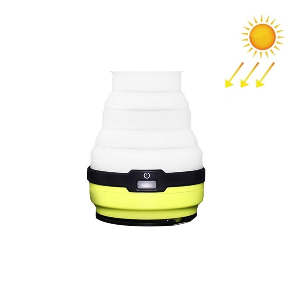 Solar Rechargeable Camping Lantern With USB Power Bank And Retractable LED Tent Light 1