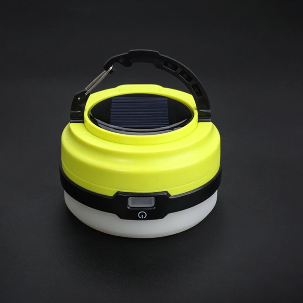 Solar Rechargeable Camping Lantern With USB Power Bank And Retractable LED Tent Light 5