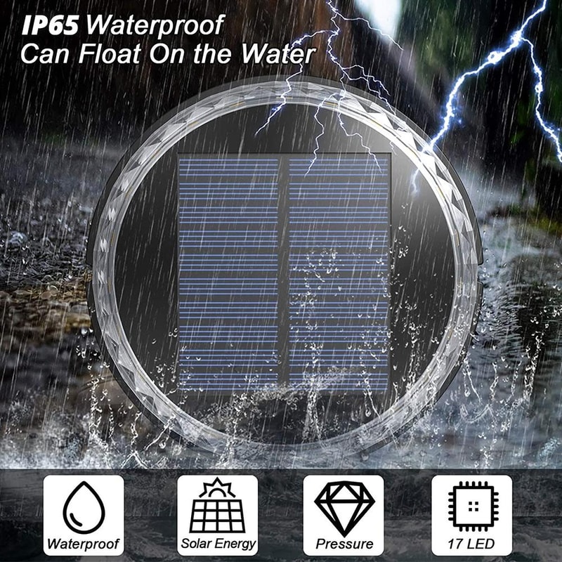 Solar LED Underground Garden Light For Pathway Lawn Courtyard Landscape Lighting 4