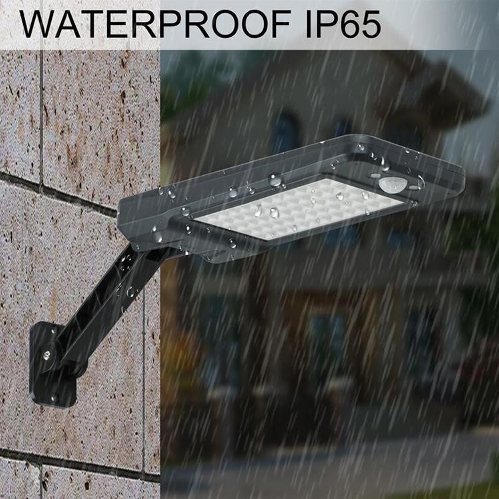 Remote Control Solar Wall Light With Motion Sensor IP65 Waterproof 56 LED Security Lamp 4