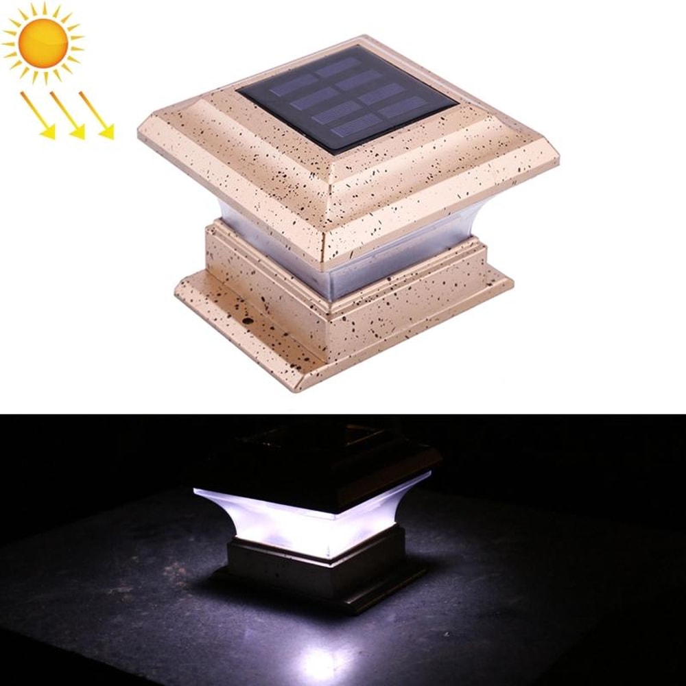 Solar LED Fence Post Light For Garden Pathways Outdoor Landscape Decor 1