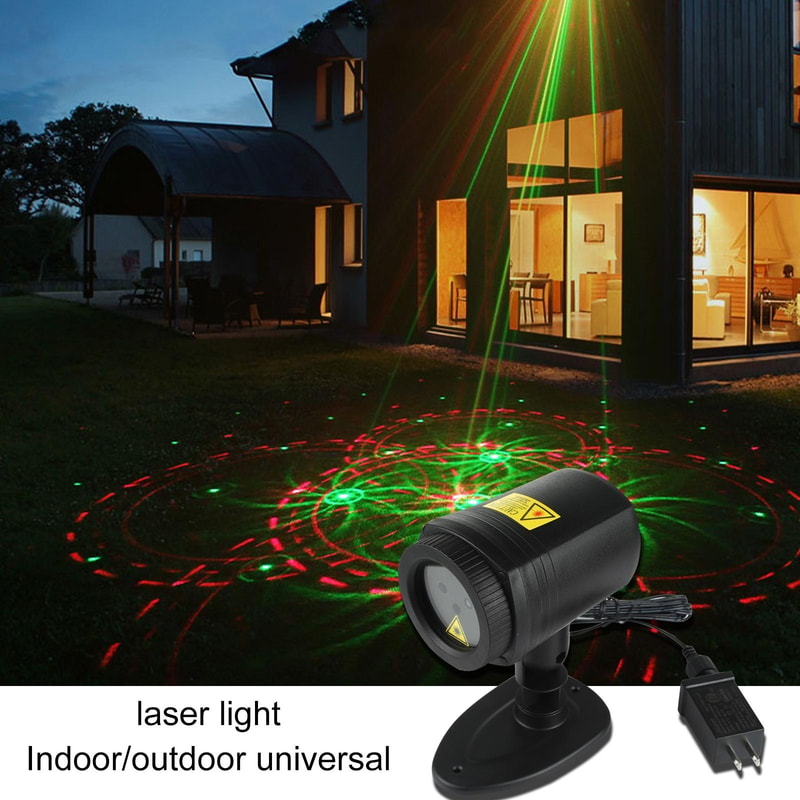 Remote Control Outdoor Laser Projector Light For Courtyard Holiday Garden Decor 8